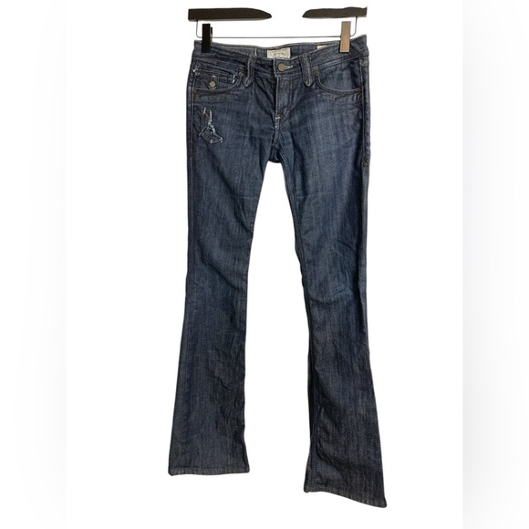 Taverniti So Jeans Denim - Taverniti So Jeans, Janis Punk 18, Low Rise, Dark Wash, Bootcut, Quality Jeans